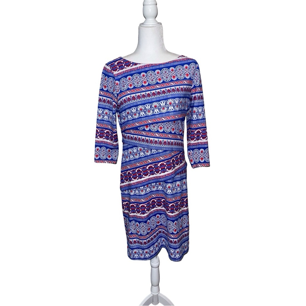 J. Mclaughlin CATALINA CLOTH Nicola Tiered Printed Dress, size medium - Picture 2 of 8